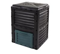 Composteur Composteur 300L Couvercle supérieur à charnière de Grande capacité avec évent pour Cuisine Jardin Utilisation extérieure Conception cuboïde en Plastique Durable