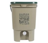 Composteur de Cuisine 19L avec Robinet pour Engrais Liquide