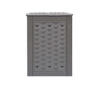 vidaXL Composteur de jardin 60 x 60 x 83 cm 600 L Marron à monter soi-même