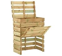 vidaXL Composteur de jardin à lattes 80x50x100 cm Bois de pin imprégné 316062