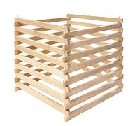 Composteur de jardin en chêne solide et de qualité supérieure, Composteur Bois - 100 x 80 x 89 cm