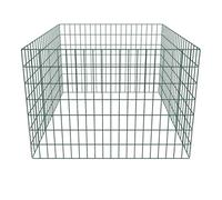 Composteur de jardin en mailles carrées 100 x 100 x 70 cm en acier revêtu par pulvérisation - Robuste et durable pour le jardin et le compostage - Idéal pour les ménages soucieux de l'environnement