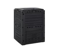 Composteur de Jardin Bac à Compost Extérieur Noir 280 L Polypropylène vidaXL