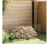 Composteur de jardin vidaXL 100x100x50 cm en acier galvanisé carré