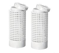 Composteur de lit pour le compostage de vers, composteur de vers, bac à compost, composteur rapide, mini composteur, tube de composteur d'insectes en PVC avec couvercle (2 pièces)