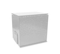 Composteur design grand format en métal - gris télé - 450l