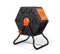 Composteur d'extérieur - 60 L - Composteur culbutant pour un recyclage efficace des déchets - Système de compostage rotatif pour jardin et cuisine