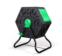 Composteur d'extérieur - 60 L - Composteur culbutant pour un recyclage efficace des déchets - Système de compostage rotatif pour jardin et cuisine