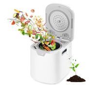 Composteur électrique de cuisine 4 L, intelligent avec 2 filtres à charbon amovibles, affichage numérique, autonettoyant, silencieux et sans odeur, bac à déchets alimentaires d'intérieur