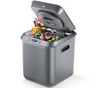 Composteur électrique pour cuisine : poubelle à compost intelligente pour extérieur/intérieur, inodore/auto-nettoyant/affichage LED intelligent, poubelle de compostage automatique de 2,5 L, transforme
