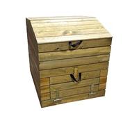 Composteur en Bois 500L Douglas 80 x 80 x 85 cm