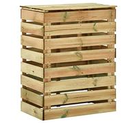 Composteur en Bois, Composteur de Jardin Bac à Compost à Lattes 80x50x100 cm Bois de pin imprégné