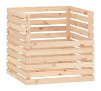 Composteur en pin massif - 80 x 80 x 78 cm - Bac à compost avec grande capacité pour déchets de jardin, déchets biologiques, coupe de pelouse, feuilles et déchets de cuisine, avec ventilation et