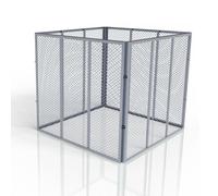 Composteur métallique pour déchets de jardin argent