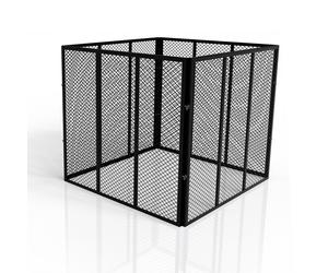 Composteur métallique pour déchets de jardin noir