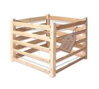 Composteur moderne simple d'environ 80 x 120 cm - Hauteur : 80 cm - En bois de mélèze massif - Système d'emboîtement