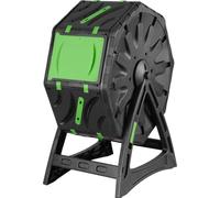 Composteur Strend Pro Garden, composteur à tambour, 70 litres, noir, 55,5x36x72 cm