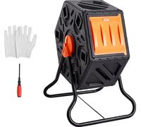 Composteur Tumbling de VEVOR Composter Tumbler 70 L, Composteur à tambour rotatif à 360° Composteur Tumbling multifonctionnel 605 x 510 x 730 mm, 20 kg de capacité de charge Récipient à compost de jar