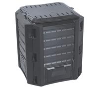 Composteur de jardin composteur thermique noir composteur plastique 380L