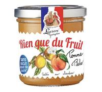 Compote de fruits Pomme Pêche "Rien que du fruit" Lucien Georgelin -le bocal de 150g