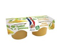 Compote de Poire Williams Fondant et Gourmand Lucien Georgelin -le lot de 2 pots de 100g