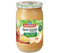 Compote de pomme avec morceaux sans sucres ajoutes ANDROS, 695g