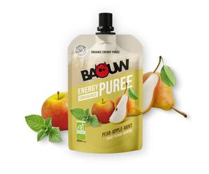 Compote énergétique bio Baouw - Poire, pomme, menthe
