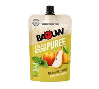 Compote énergétique bio Baouw - Poire, pomme, menthe x 10
