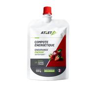 Compote Energétique Bio Pomme Fraise ATLET Nutrition Gris 100 g