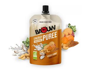 Compote énergétique salée bio Baouw - Cari de légumes