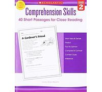 Comprehension Skills: 40 Short Passages For Close Reading: Grade 2