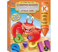 Comprehensive Curriculum of Basic Skills Kindergarten Workbook, Math, Reading, Writing, Alphabet, Colors, Shapes, Patterns, Time, Money, Classroom or Homeschool Kindergarten Curriculum