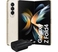 Comprend le chargeur pour smartphone Samsung Galaxy Z Fold4 5G, smartphone pliable 256GB, 2x 6.2"/7.6" 1.2 AMOLED display, beige 2022 Samsung