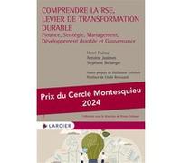 Comprendre la RSE, levier de transformation durable - Finance, Stratégie, Management, Développement durable et Gouvernance Henri Fraisse (Auteur), Antoine Jaulmes (Auteur), Stéphane Bellanger (Auteur)