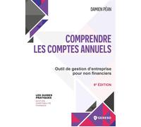 Comprendre les comptes annuels Outil de gestion d'entreprise pour non financiers - Damien Pean - Gereso Eds - broché - Etude