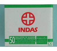 Compresa Gasa Esteril 50U Indas
