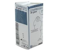 Compresse de gaze non stérile 13 fils Euromedis - 5 x 5 cm - 8 plis