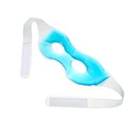 Compresse de Glace Yeux en PVC et Gel, Bleu, Réutilisable | Cache-œil Creux, Forme Simple, Respirant et Souple une Fois Refroidi, pour Contemplation et Repos