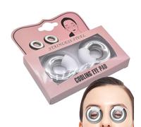 Compresse Oculaire en Acier Inoxydable - Dispositif Réducteur Cernes Poches Gel - Multifonction Ergonomique Soin Visage Femme et Famille