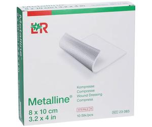 Compresse stérile aluminée Metalline - 8 x 10 cm