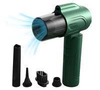Compressed Air Duster - 3-iin-1 Powerful Air Duster PC Cleaner, Cordless Dust Blower, Reusable High Speed Minii Blower - Foldable Rechargeable Keyboard Cleaner Electric Air Duster Home