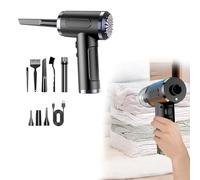 Compressed Air Duster, Car Vacuum Cleaner, 3 Speed Cordless Handheld Electric Blower Cleaner for Car Computer Laptop Keyboard