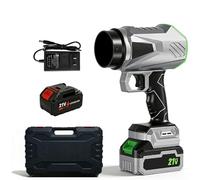 Compressed Air Duster, Turbo Jet Blower Electric Cordless Dust Blower, Adjustable Rechargeable for PC Keyboard Cleaning, Car Detailing, Home, Office and Outdoor Debris Removal (1Batt&1Char&Box)