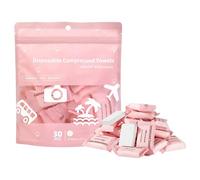 Compressed Towels - 30 Piece Absorbent Travel Tissue Set, Facial Washcloths for Bathroom, Camping, Hotel, Gym, Spa, Makeup Removal, Beauty, and Shower Use, 1.57x1.18 inches