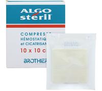 Compresses hémostatiques cicatrisantes Algostéril - 10 x 10 cm