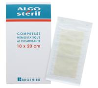 Compresses hémostatiques cicatrisantes Algostéril - 10 x 20 cm