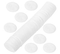 Compresses Nettoyantes Cosmétiques Rondes 100 Pièces en Non-tissé Blanc | Douces pour Peau Sensible, Usage Voyage et Routine, Retrait Rapide, Nettoyage Profond des Pores