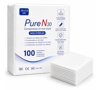 Compresses Non Tissées Non Stériles - Hypoallergéniques, Ultra-Absorbantes - Usage Médical et Domestique (50, 7,5 x 7,5 cm)