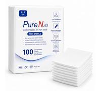 Compresses Non Tissées Non Stériles - Hypoallergéniques, Ultra-Absorbantes - Usage Médical et Domestique (50, 5 x 5 cm)