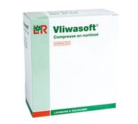 L&R Vliwasoft Compresse en Non-Tissé 10cmx10cm Stérile 10x2 compresses